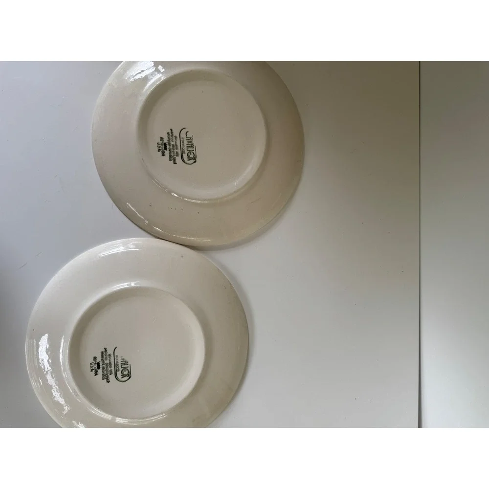 Vintage Royal China Cavalier Ironstone Yellow Sunburst Dinner Plates Set of 2